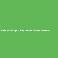 Reichhaltiger Papier-Briefbeschwerer