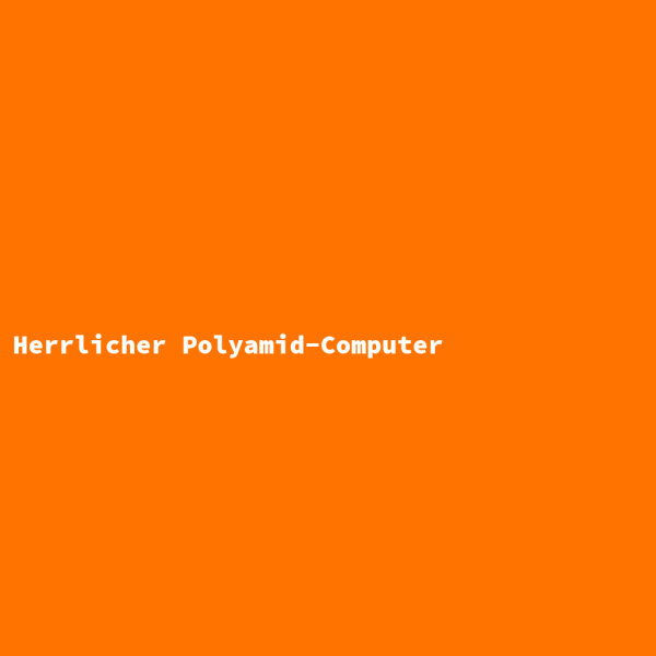 Herrlicher Polyamid-Computer